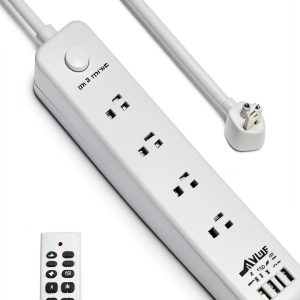 BN-LINK Power Strip 4 Outlets 4 USB Ports Fast Charging-0