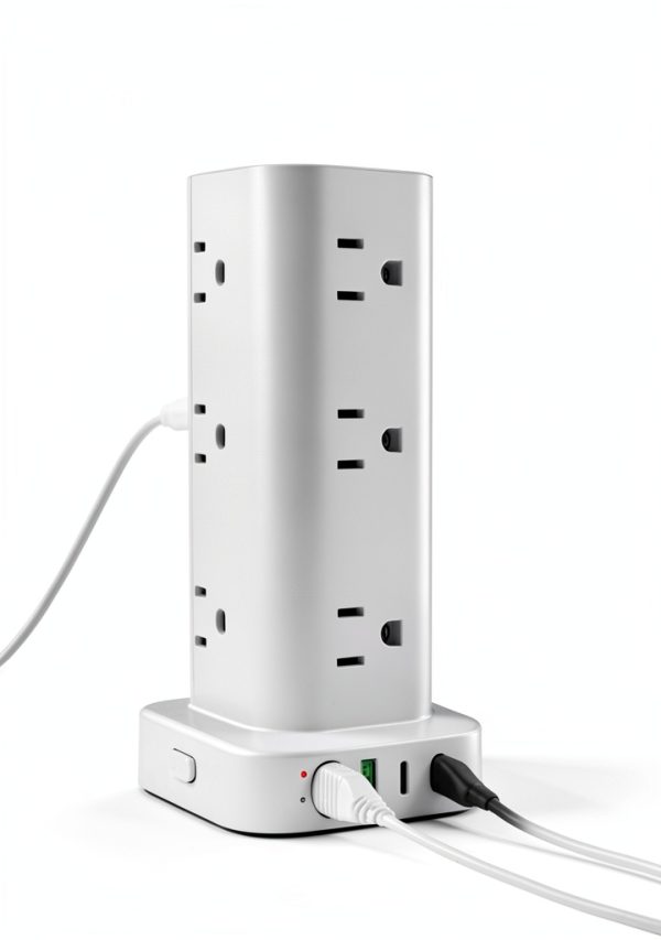 16-in-1 Power Strip Tower Surge Protector USB Charging-1