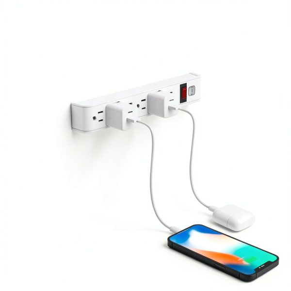 Pavo 6 Outlet Surge Protector Power Strip Wall Mount-5