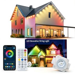 Smart LED String Lights Dual Control Weatherproof Home-0