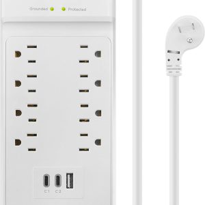 Insignia Surge Protector 10 Outlets USB Charging 2400 Joules-0