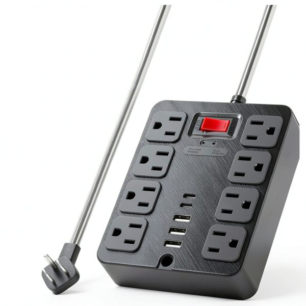 Power Strip 13 Outlet Surge Protector USB Charging Station-3