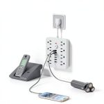Pavo 14-in-1 Power Strip Surge Protector USB Charging-0