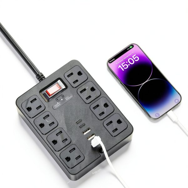 Power Strip 13 Outlet Surge Protector USB Charging Station-2