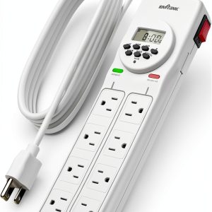 BN-LINK 8-Outlet Surge Protector Digital Timer Safety-0