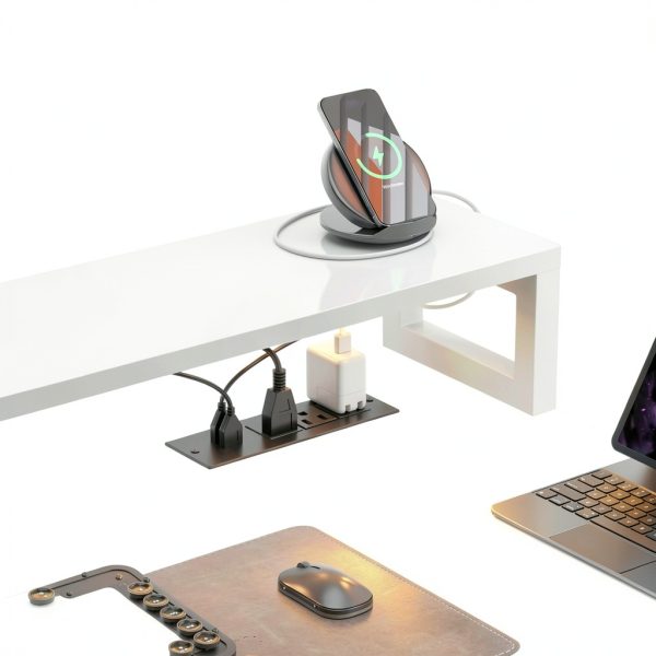 Aheaplus L Shaped Desk with Power Hub LED Gaming Office-4