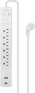 Insignia Surge Protector 6 Outlets USB-C USB Ports-0
