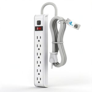 Pavo 6 Outlet Surge Protector Power Strip Wall Mount-0