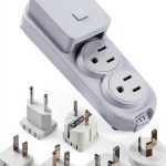 Ceptics Travel Power Strip with USB Type C Adapter Plugs-0