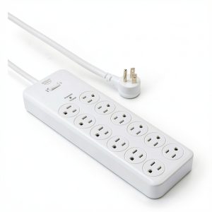 Pavo Surge Protector Power Strip 12 Outlet Black White-0
