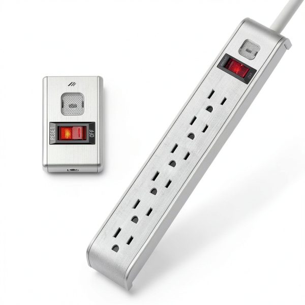 Pavo 6 Outlet Surge Protector Power Strip Wall Mount-4