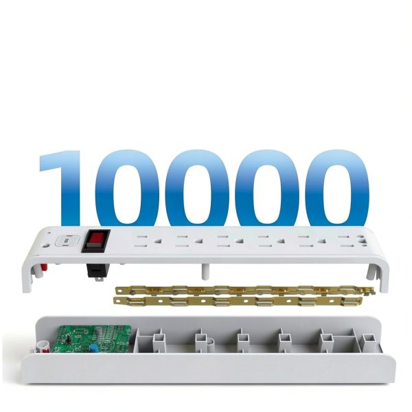 Pavo 6 Outlet Surge Protector Power Strip Wall Mount-2