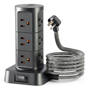 16-in-1 Charging Station Power Strip Tower Multiple Devices-0