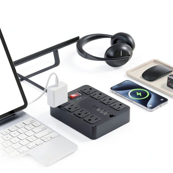 Power Strip 13 Outlet Surge Protector USB Charging Station-1