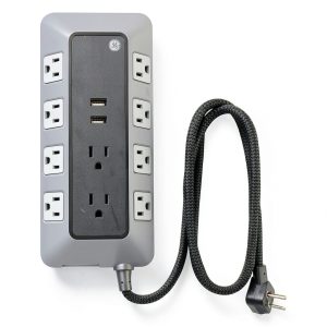Belkin 10 Outlet Surge Protector with USB Ports Angled-0