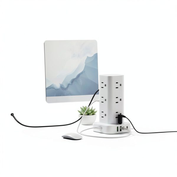 16-in-1 Power Strip Tower Surge Protector USB Charging-4