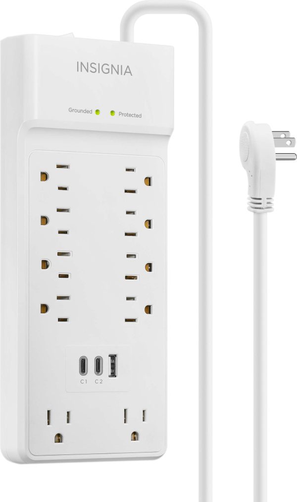 Insignia Surge Protector 10 Outlets USB Charging 2400 Joules-4