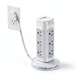 Power Strip Tower 16-in-1 Charging Station Outlets USB Ports-0