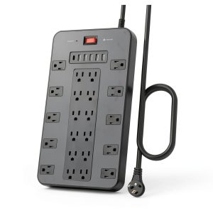 Pavo 22-in-1 Surge Protector Power Strip USB Charging-0