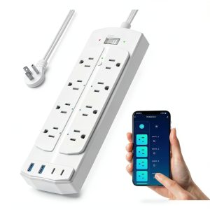 Smart Outlet Power Strip 12-in-1 Home Automation Device-0