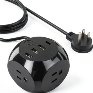 Travel Power Adapter Versatile Inputs USB Outlets USA-0