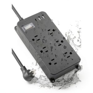 Waterproof Power Strip with USB Charging Outdoor Indoor Use-0