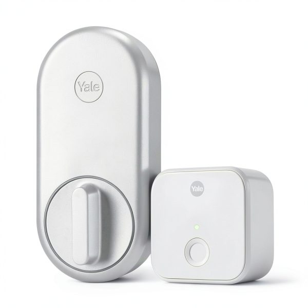 Yale Approach Smart Lock with WiFi Black and Silver Retrofit Deadbolt-1